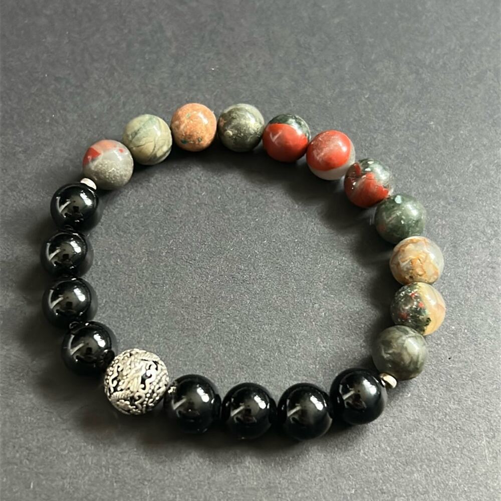 Women’s vintage retro beaded bracelet one size slightly‎ stretches